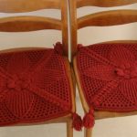 Cuscini per sedie all'uncinetto