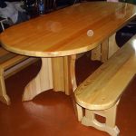 Tavoli e panche in legno fai da te