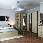 Armadio angolare per una camera da letto elegante