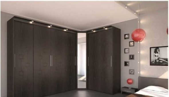 Armadio angolare in MDF