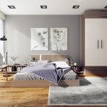 Armadio angolare in camera da letto