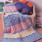 Copriletti e coperte lavorati a maglia con ferri da maglia