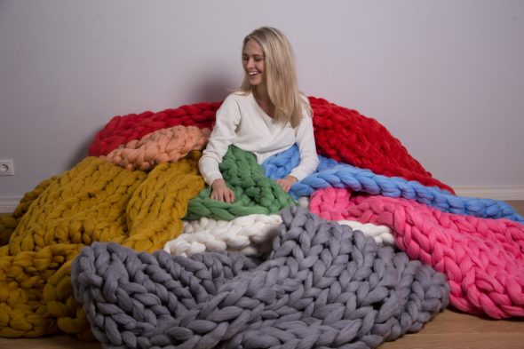Coperte ipoallergeniche lavorate a maglia