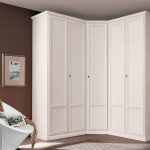 Mobiletto angolare alto in bianco