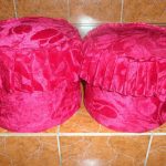 Pouf bottiglia fai da te rosa brillante