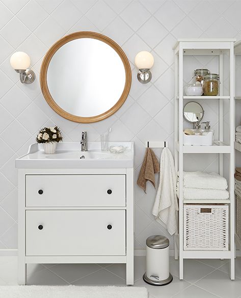 Mobili da bagno IKEA bianchi