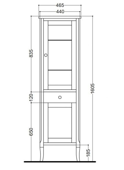 Disegno del mobiletto del bagno