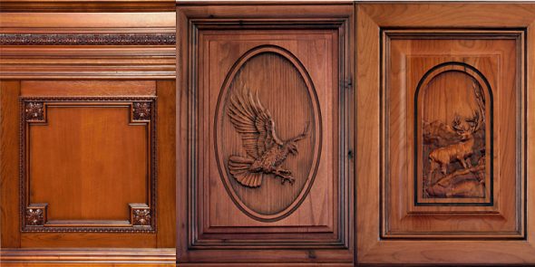 Facciate decorative intagliate