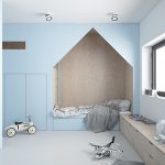 Cameretta per bambino in stile minimalista