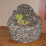 Pouf sacco per bambini, colore antitraccia