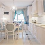 Tavolo ovale lungo per cucina rettangolare lunga