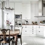 Per una cucina piccola, l'ideale sarebbe un modello quadrato.