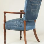 Seduta in denim per una vecchia sedia