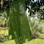 Bellissima fodera per sedia con frange