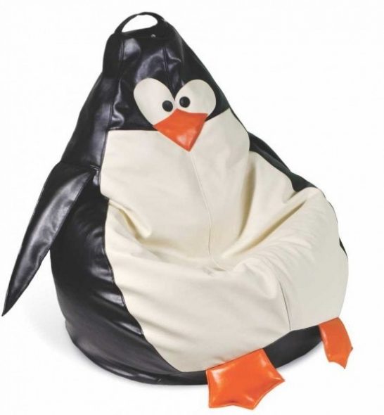 Poltrona a sacco a forma di pinguino