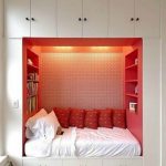Letto integrato in un armadio