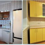 Cucina dopo la sostituzione delle facciate e dei piani di lavoro