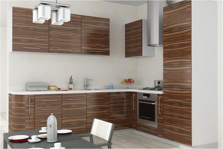 Cucina con facciate in MDF,