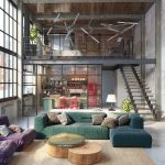 Mobili per l'interior design in stile loft
