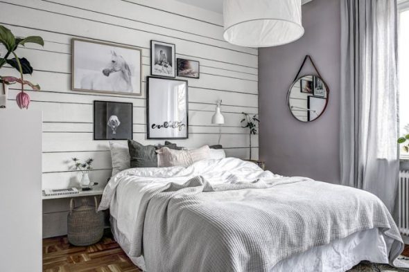 Arredamento minimale in una piccola camera da letto