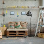 Corridoio in stile loft