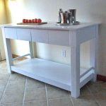 Tavolo da cucina bianco semplice fai da te