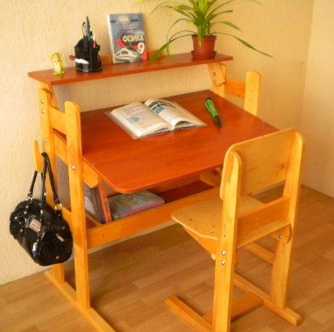 Scrivania fatta in casa