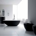 Vasca da bagno moderna in stile minimalista