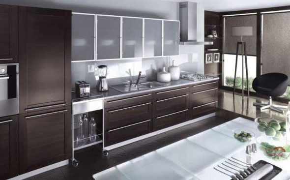 Facciate in vetro per cucina