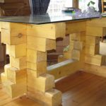 Tavolo in legno e vetro