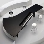 Tavolo da pianoforte per un interno originale
