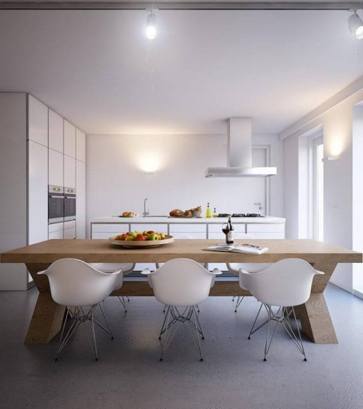 Una cucina accogliente senza cose inutili