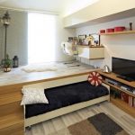 Letto estraibile nel soggiorno