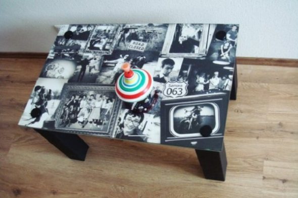 Tabella con foto