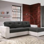Divano in stile loft bianco e grigio