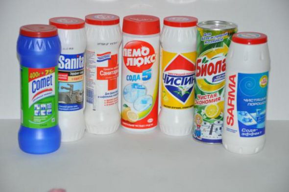 Polveri per la pulizia
