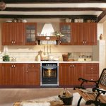 Cucina in legno in stile country