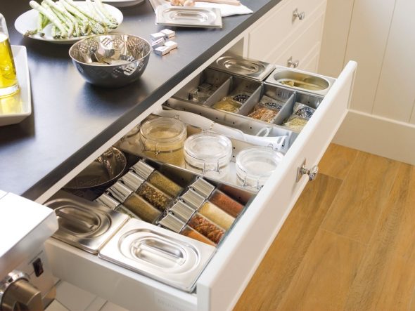 Strutture estraibili in cucina