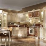 Bellissima cucina angolare con elementi vintage