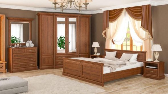 Camera da letto realizzata in MDF