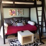 Letto a soppalco con divano sottostante