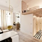 Letto al 2° livello di un appartamento in stile moderno