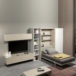 Letto in un armadio per un monolocale