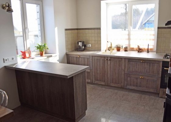 Cucina in larice massello