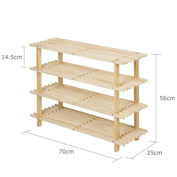Schema di scaffalature in legno
