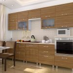 Cucina accogliente color marrone chiaro