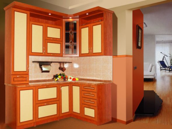 Cucina realizzata con telaio in MDF