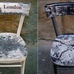 Decoupage di sedie Città