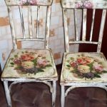 Decoupage di sedie in stile provenzale