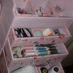 Cassettiera per riporre tutti i tipi di accessori da cucito